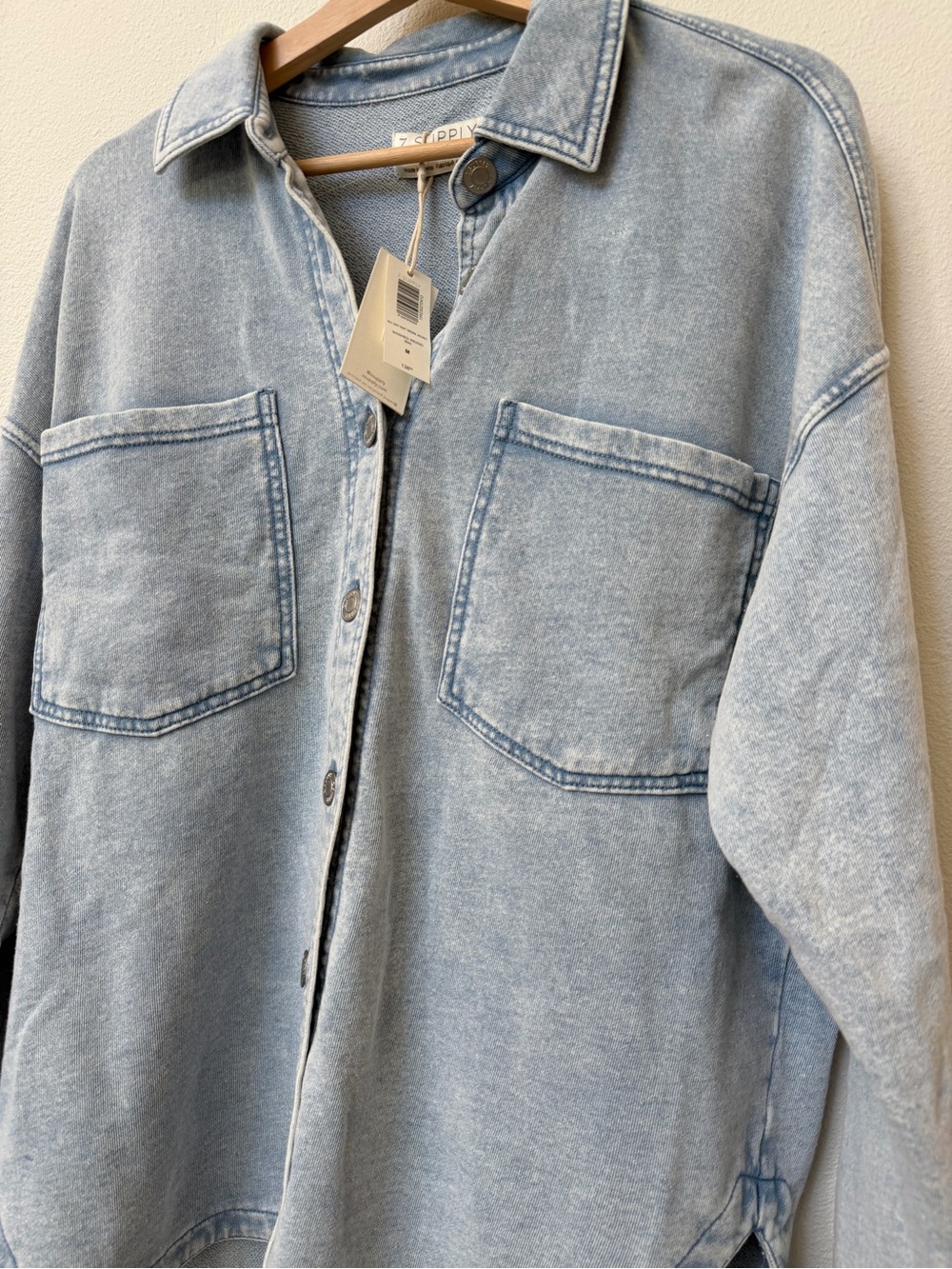 Z Supply All Day Knit Denim Jacket - Picture 3 of 5